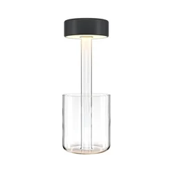 Maytoni MOD229TL-L3B3K1 - LED prigušiva prenosna stolna lampa 3W/5V crna/prozirna