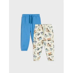 Sinsay - Jogger donji deo trenerke sa motivom vozila 2 pack - svetlo siva