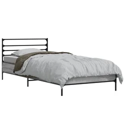 Vidaxl Konstrukcija postelje Siva Sonoma 80 x 200 cm Inženirski les