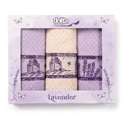Frotirne kuhinjske krpe Lavender set 3 kos