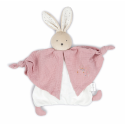 Zeko od tekstila ružičasti Organic Cotton Doudou Rabbit Pink Kaloo za maženje u krevetiću 20 cm u poklon kutiji od 0 mjes