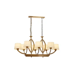 Opviq Luster Av-1876-8Es-Ym, 90x100x55 cm, Braon-krem