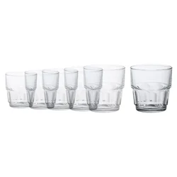 6-piece glass tumblers, 200ml, Lola - Duralex