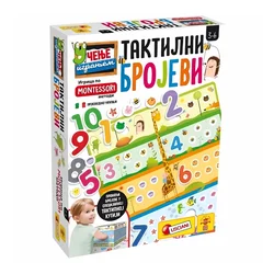 Lisciani Montesori taktilni brojevi 1–10, uzrast 3–6 godina
