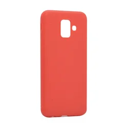 Maska Leather Look za Samsung A6/A600F (2018) crvena.