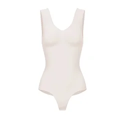 cfab Oblikovanje postave Tank Bodysuit Sculpting Shapewear mit String pesek