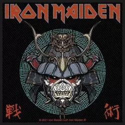 Iron Maiden Senjutsu Samurai Eddie (Retail Pack) Našitek za šivanje 100 x 100 mm