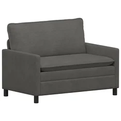 Vidaxl Kavč Temno siva 126 x 81 x 87,5 cm Blago
