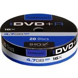 (Intenso) DVD+R 4,7GB pak. 20 komada Spindle – DVD+R SHRINK 4,7GB/20Spindle