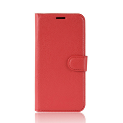 Eleganten etui/ovitek Litchi za Alcatel 1C 2019 - rdeč