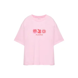 Pull&Bear Majica roza / rdeča