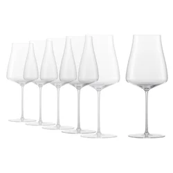 6-piece Merlot glass set, crystalline glass, 673ml, Classics Select