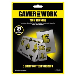 Gamer at Work Tech Stickers
