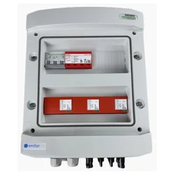 DCAC switchgear // IP65, SPD DC Noark 1000V type 2, 3 x PV string, 3 x MPPT // SPD AC Noark type 2, 50A 3-F
