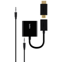 Belkin HDMI / VGA adapter [1x VDMI-vtičnica - 1x VGA-vtičnica, klinken-vtičnica 3.5 mm] črne barve Belkin