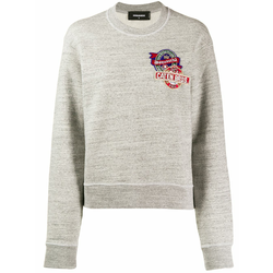 Dsquared2 - embroidered logo sweatshirt - women - Grey