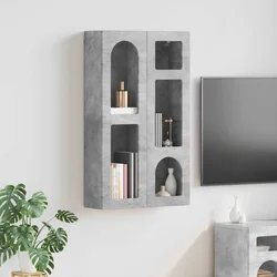Viseći ormarić Betonski sivi 59 x 20 x 100 cm Konstruirano drvo