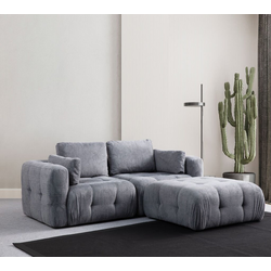 Atelier del Sofa Ugaona garnitura Amaris, 180x120x65 cm, Siva