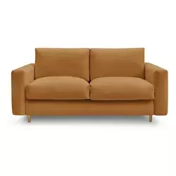 Gorčično rumena sedežna garnitura za spanje/raztegljiva 220 cm Cocoone – Bobochic Paris
