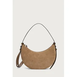 Tory Burch crossbody torbica ženska semišasta Romy Half Moon
