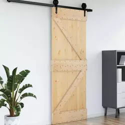 Vrata NARVIK Prirodna 70 x 210 cm Čvrsta borovina