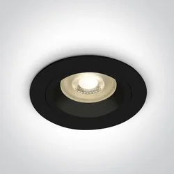 UGRADBENA SVJETILJKA 1×GU10/10W/230V CRNA