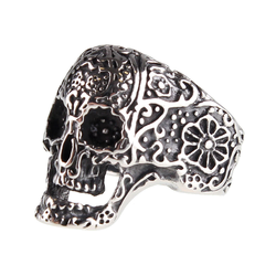 Prstan ETNOX - Ornament Skull - SR1160