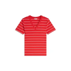 TOMMY HILFIGER Majica Cody rdeča/bela