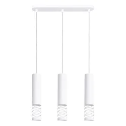 Sollux SL.1688 - Zavesni luster na sajli LAMI 3xGU10/10W/230V bela