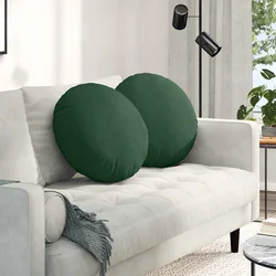 Jastučići za sjedenje 2 pcs Tamnozelena O50 x 19 cm