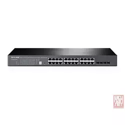TP-Link T1700G-28TQ, JetStream 24-Port Gigabit Stackable Smart switch with 4 10GE SFP+ Slots