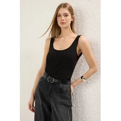 Trendyol Milla Ženska majica TWOSS25AL00043, Crna
