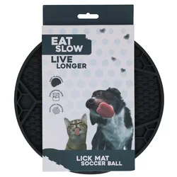 Eat Slow Live Longer | Lick mat Soccer ball