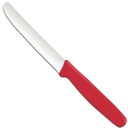 Hendi Univerzalni nazobčani nož 112/211 mm – rdeč