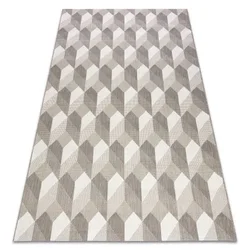 eoshop Preproga FLAT 48624/686 SISAL - 3d kocka ( - Velikost: 160x230 cm)