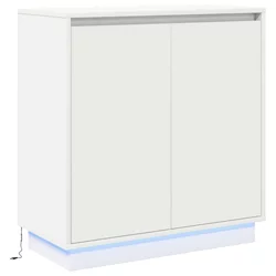 LED komoda za Bijela 71 x 34,5 x 75 cm Konstruirano drvo