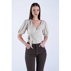 Trend Alacati Stili Ženska bluza Alc-X15130, Siva