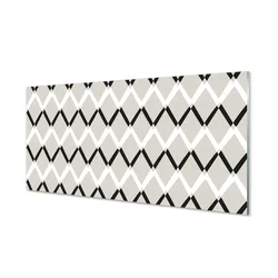 tulup.si Slika na steklu Vzorec diamantov 120x60 cm 2 obešalnika