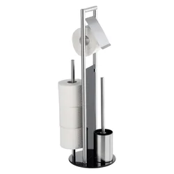 WENKO 24981800 - set za WC RAVINA 20x70 cm nerđajući čelik/srebrna