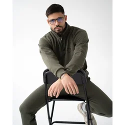 Innovation X Muški Komplet Maslinasti (Duks Half Zip)