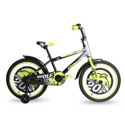 Galaxy Bicikl dečiji galaxy wolf 20 crna/siva/neon zelena ( 590040 )