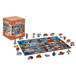 Wooden city - Puzzle Mirno potovanje - 300 kosov
