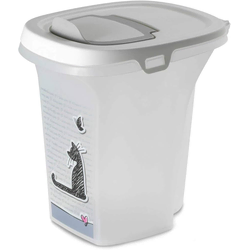 MODERNA Kantica za čuvanje granulirane hrane Trendy Story Cats In Love, 6l, Bela