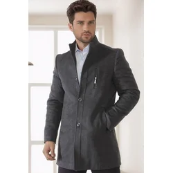 PLT9386 DEWBERRY MENS COAT-SMOKED