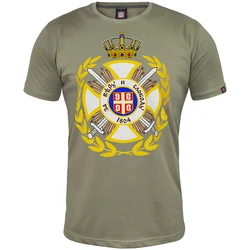 011Shop Muška majica kratkih rukava Karađorđeva zvezda, Maslinasta
