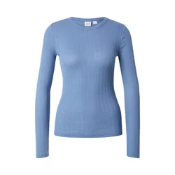 GAP Majica ESSENTIAL POINTELLE golobje modra