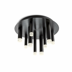 Redo 01-2041 - LED plafonsko svetlo MADISON 9xLED/4W/230V crna