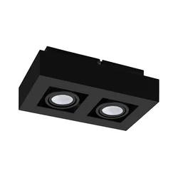 Eglo 31063 - LED spot svetiljka MENDOZA 2xLED/4,7W/230V 3000K crna