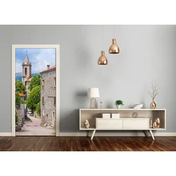 tulup.si Tapete na vratih Mesto ulice 85x205 cm