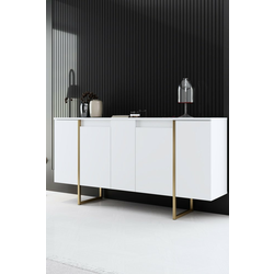 HANAH HOME Komoda Luxe White Gold